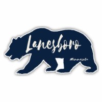 Lanesboro Minnesota Souvenir Decorative Stickers (Choose theme and size) 2-Inch Bear