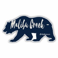 Malibu Creek - California Souvenir Decorative Stickers (Choose theme and size) 2-Inch Bear