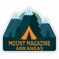 Mount Magazine Arkansas Souvenir Decorative Stickers (Choose theme and size) Single Unit