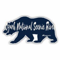 Ozark National Scenic River Missouri Souvenir Decorative Stickers (Choose theme and size)
