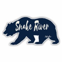 Snake River Idaho Souvenir Decorative Stickers (Choose theme and size) Single Unit 2-Inch