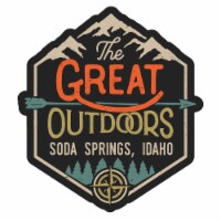 Soda Springs Idaho Souvenir Decorative Stickers (Choose theme and size) Single Unit 2-Inch
