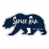Spruce Run New Jersey Souvenir Decorative Stickers (Choose theme and size) Single Unit 2-Inch