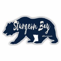 Sturgeon Bay Wisconsin Souvenir Decorative Stickers (Choose theme and size) Single Unit