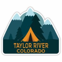 Taylor River Colorado Souvenir Decorative Stickers (Choose theme and size) Single Unit 2-Inch
