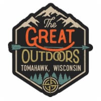 Tomahawk Wisconsin Souvenir Decorative Stickers (Choose theme and size) Single Unit 2-Inch