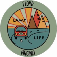 Floyd Virginia Camp Life Souvenir Decorative Stickers Choice of Size Single Unit 4-Inch