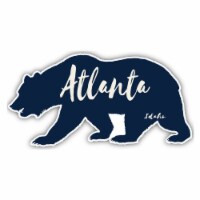 Atlanta Idaho Souvenir Decorative Stickers (Choose theme and size) Single Unit 4-Inch Bear