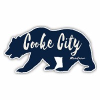 Cooke City Montana Souvenir Decorative Stickers (Choose theme and size) Single Unit 4-Inch