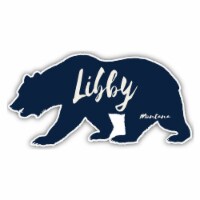 Libby Montana Souvenir Decorative Stickers (Choose theme and size) 4-Inch Bear