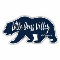 Little Grass Valley California Souvenir Decorative Stickers (Choose theme and size) 4-Inch