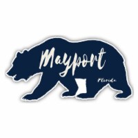 Mayport Florida Souvenir Decorative Stickers (Choose theme and size) 4-Inch Bear