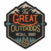 Mccall Idaho Souvenir Decorative Stickers (Choose theme and size) 4-Inch Great Outdoors