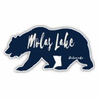 Molas Lake Colorado Souvenir Decorative Stickers (Choose theme and size) 4-Inch Bear