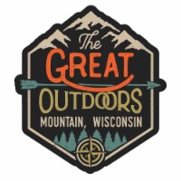 Mountain Wisconsin Souvenir Decorative Stickers (Choose theme and size) Single Unit 4-Inch