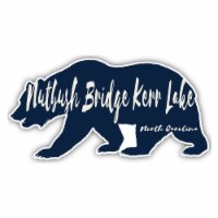Nutbush Bridge Kerr Lake North Carolina Souvenir Decorative Stickers (Choose theme and size)