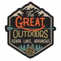 Ozark Lake Arkansas Souvenir Decorative Stickers (Choose theme and size) Single Unit 4-Inch