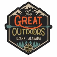 Ozark Alabama Souvenir Decorative Stickers (Choose theme and size) Single Unit 4-Inch Great