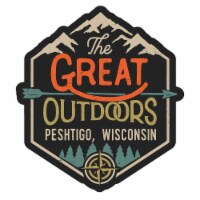 Peshtigo Wisconsin Souvenir Decorative Stickers (Choose theme and size) Single Unit 4-Inch