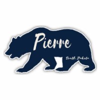 Pierre South Dakota Souvenir Decorative Stickers (Choose theme and size) Single Unit 4-Inch
