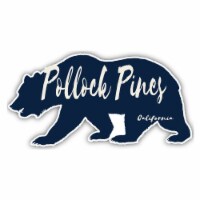 Pollock Pines California Souvenir Decorative Stickers (Choose theme and size) Single Unit