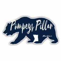 Pompeys Pillar Montana Souvenir Decorative Stickers (Choose theme and size) Single Unit
