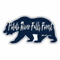 Potato River Falls Forest Michigan Souvenir Decorative Stickers (Choose theme and size)