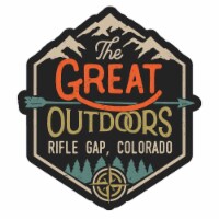 Rifle Gap Colorado Souvenir Decorative Stickers (Choose theme and size) Single Unit 4-Inch