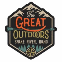 Snake River Idaho Souvenir Decorative Stickers (Choose theme and size) Single Unit 4-Inch