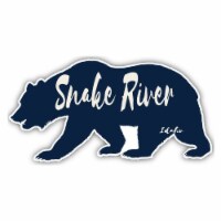 Snake River Idaho Souvenir Decorative Stickers (Choose theme and size) Single Unit 4-Inch