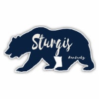Sturgis Kentucky Souvenir Decorative Stickers (Choose theme and size) Single Unit 4-Inch Bear