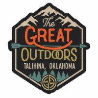 Talihina Oklahoma Souvenir Decorative Stickers (Choose theme and size) Single Unit 4-Inch