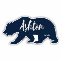 Ashton Idaho Souvenir Decorative Stickers (Choose theme and size) Single Unit 6-Inch Bear