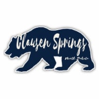 Clausen Springs North Dakota Souvenir Decorative Stickers (Choose theme and size) 4-Pack