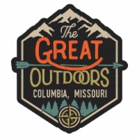 Columbia Missouri Souvenir Decorative Stickers (Choose theme and size) Single Unit 6-Inch