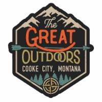 Cooke City Montana Souvenir Decorative Stickers (Choose theme and size) 4-Pack 6-Inch Great