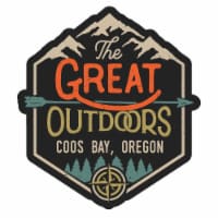 Coos Bay Oregon Souvenir Decorative Stickers (Choose theme and size) 4-Pack 6-Inch Great