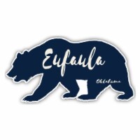 Eufaula Oklahoma Souvenir Decorative Stickers (Choose theme and size) Single Unit 6-Inch Bear