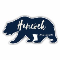 Hancock Massachusetts Souvenir Decorative Stickers (Choose theme and size) 4-Pack 6-Inch Bear