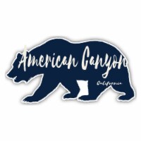 American Canyon California Souvenir Decorative Stickers (Choose theme and size) 4-Pack 8-Inch