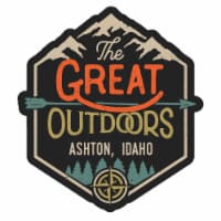 Ashton Idaho Souvenir Decorative Stickers (Choose theme and size) Single Unit 8-Inch Great
