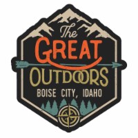Boise City Idaho Souvenir Decorative Stickers (Choose theme and size) 4-Pack 8-Inch Great