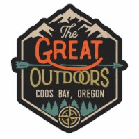 Coos Bay Oregon Souvenir Decorative Stickers (Choose theme and size) 4-Pack 8-Inch Great