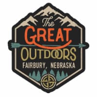 Fairbury Nebraska Souvenir Decorative Stickers (Choose theme and size) Single Unit 8-Inch