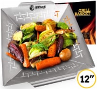 MOUNTAIN GRILLERS Veggie Grill Basket - Heavy Duty 12 Inch Stainless Steel