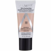 Almay Skin Perfecting Healthy Biome Fair 100 Foundation Makeup SPF 25