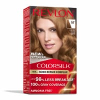 Revlon ColorSilk Permanent Hair Color with Bond Repair Complex 057 Lightest Golden Brown Perspective: Main