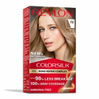 Revlon ColorSilk Permanent Hair Color with Bond Repair Complex 070 Medium Ash Blonde Perspective: Main