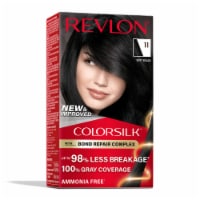 Revlon ColorSilk Permanent Hair Color with Bond Repair Complex 011 Soft Black Perspective: Main