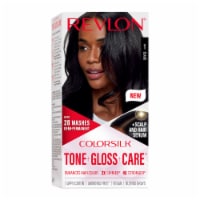 Revlon ColorSilk Tone + Gloss + Care Demi-Permanent Hair Color Shade 1 Black Perspective: Main